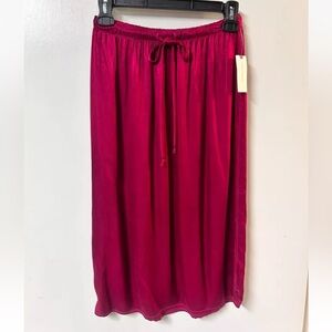 New Cloth &Stone Shiny Raspberry Skirt XSmall Stretch Festival Classic